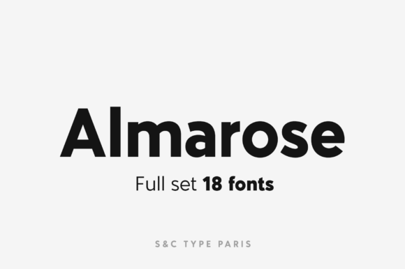 Almarose: A Modern Typeface for Editorial Design