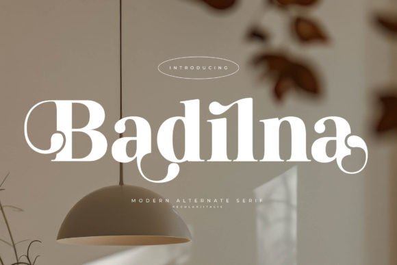 Badilna Serif Font for Elegant Craft Designs