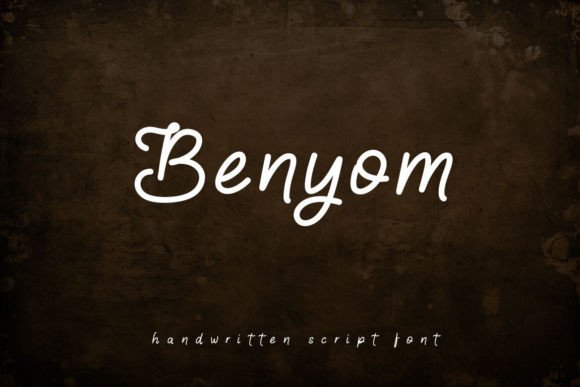Benyom: A Simple Handwritten Script Font for Web Design