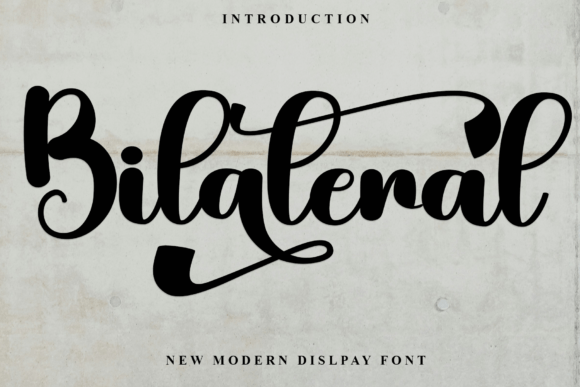 Bilateral: A Festive Script Handwritten Typeface