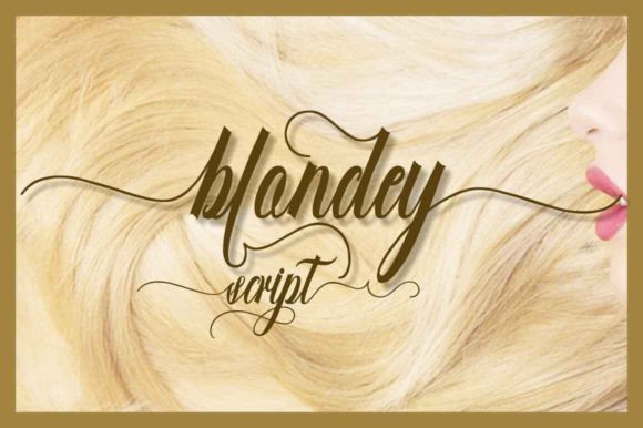 Blondey Script: The Handwritten Typeface for Modern Brands
