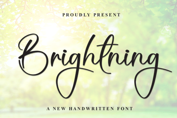Brightning: A Warm Handwritten Typeface for Brands
