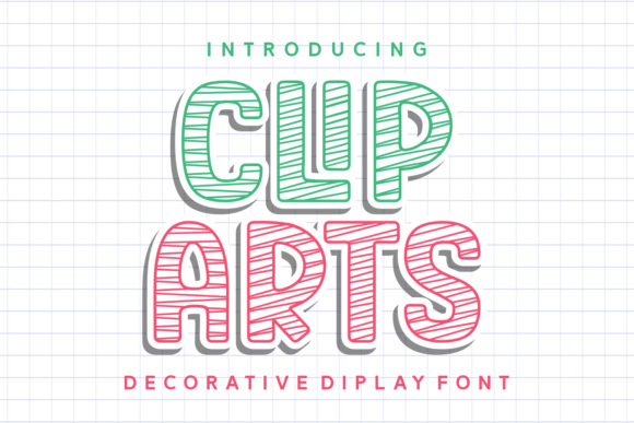 Clip Arts Font for Handmade Labels and Crafts