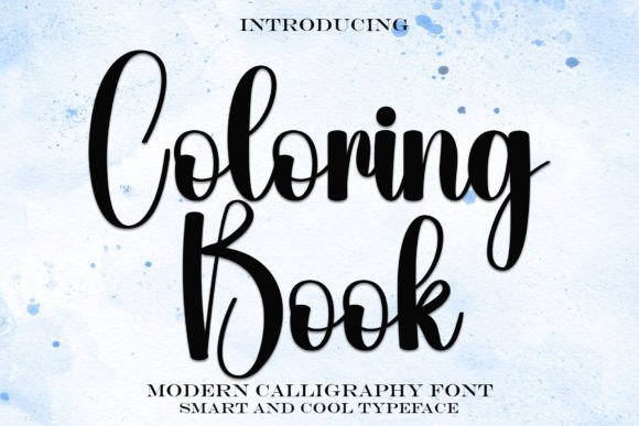 Coloring Book Font for Elegant Brand Design