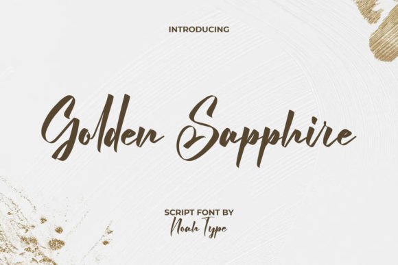 Golden Sapphire Font: Elegant Script for Designers