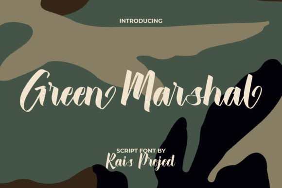 Green Marshal: A Modern Calligraphy Typeface for Branding