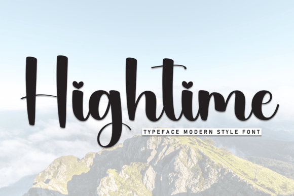 Hightime: A Sweet Handwritten Font for Editorial Design