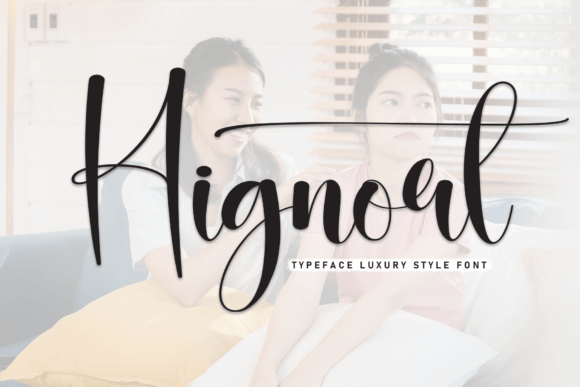Hignort: An Elegant Script Typeface for Editorial Design