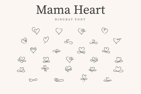 Mama Heart Font for Modern Web Design