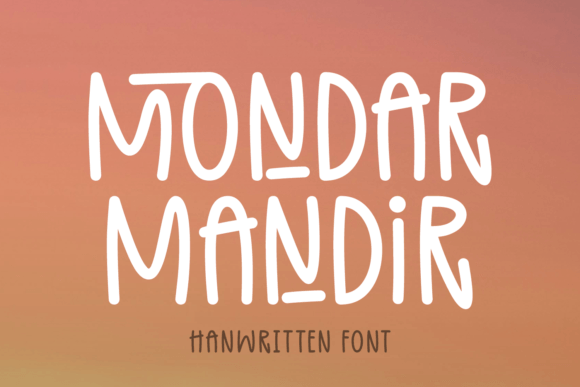 Mondar Mandir: A Script Handwritten Typeface for Elegant Editorial Design