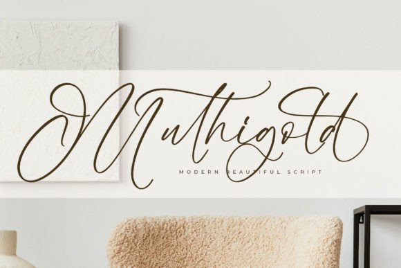 Muthigold Font: A Luxury Script for Elegant Branding