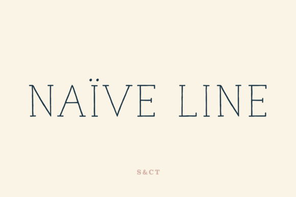 Naive Line: A Parisian Serif Font for Editorial Design