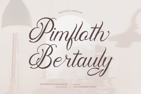 Pimfloth Bartauly: A Dainty Script Font for Elegant Branding