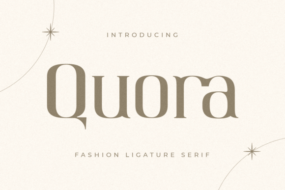 Quora: The Elegant Serif Font for Branding