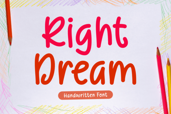 Right Dream Typeface for Editorial Design