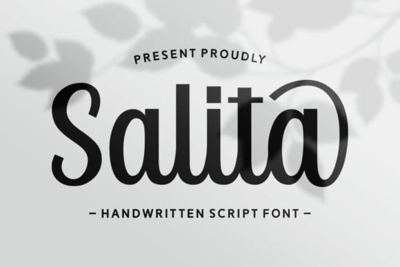 Salita Typeface: Elegant Script for Editorial Design