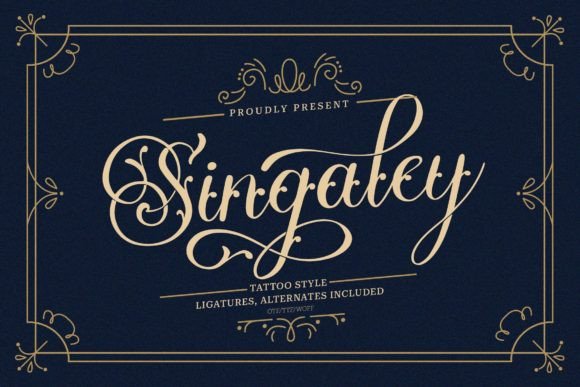 Singaley: The Bold Blackletter Font for Modern Brands