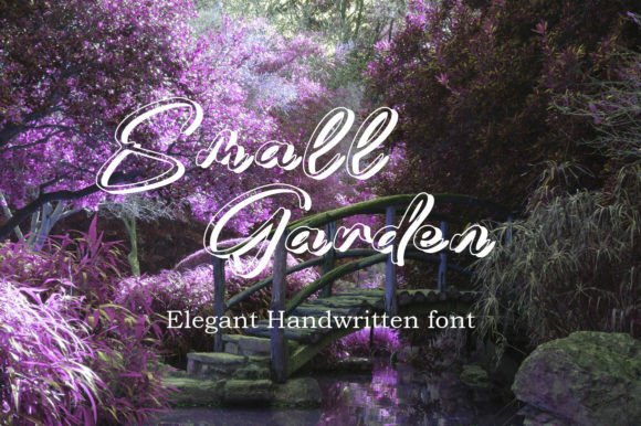 Small Garden Font: Elegant Script for Editorial Design