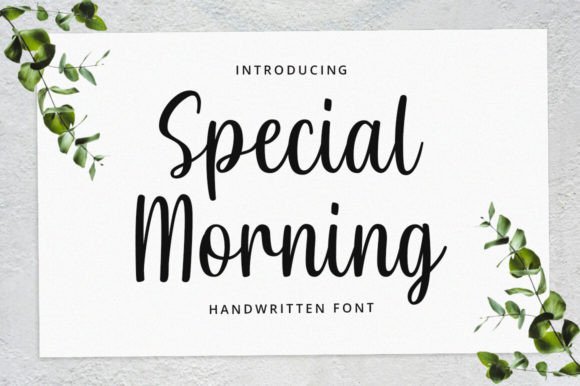 Special Morning Font for Editorial Design