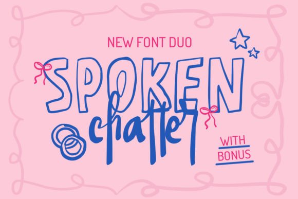 Spoken Chatter: A Handwritten Font for Branding