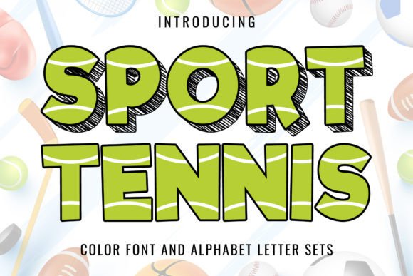 Sport Tennis Font for Bold Branding