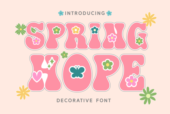 Spring Hope: A Decorative Font for Seasonal Branding