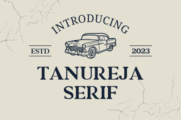 Tanureja Serif Font for Elegant Craft Designs