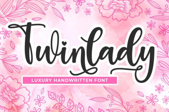 Twinlady: A Modern Script Font for Editorial Design