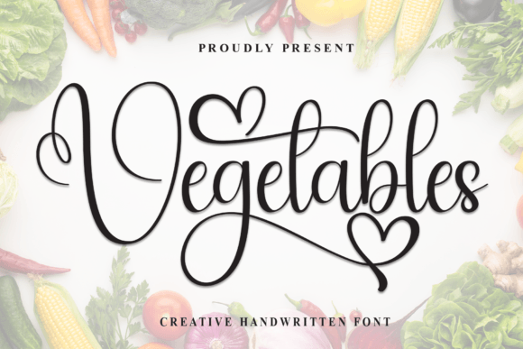 Vegetables: A Warm Handwritten Typeface for Editors
