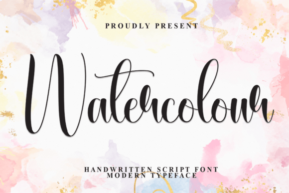 Watercolour: An Elegant Script Font for Editorial Design