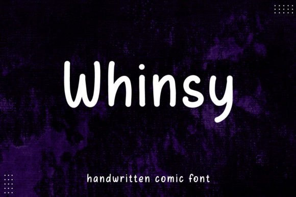 Whinsy: A Minimalist Handwritten Font for Editorial Design